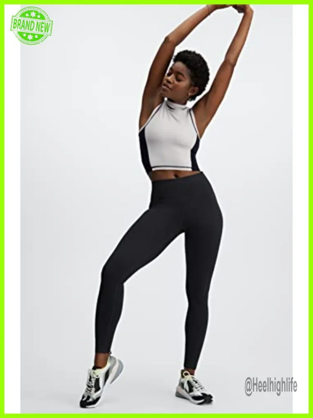 High-Waisted PowerHold Compression Leggings with Pocket